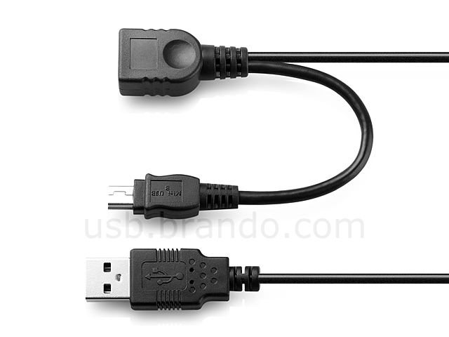Mini OTG Cable with External Power Supply