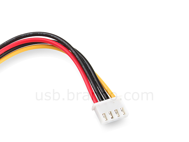 4-pin Mini-plug to SATA Power Cable (90°)