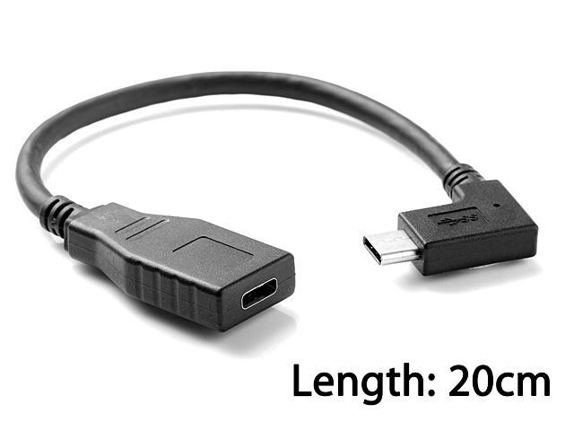 USB 3.1 Type C (90°) Extension Cable