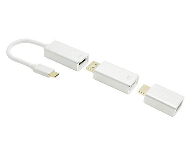 USB 3.1 Type-C to DP DisplayPort HDMI & VGA Female Active Adapter