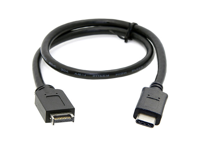 USB 3.1 Front Panel Header Type-E Male to Type-C Male Cable