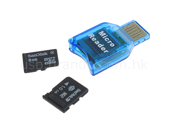 5PC USB 2.0 Micro SDHC TF Flash Memory Card Reader Mini Adapter For PC NM