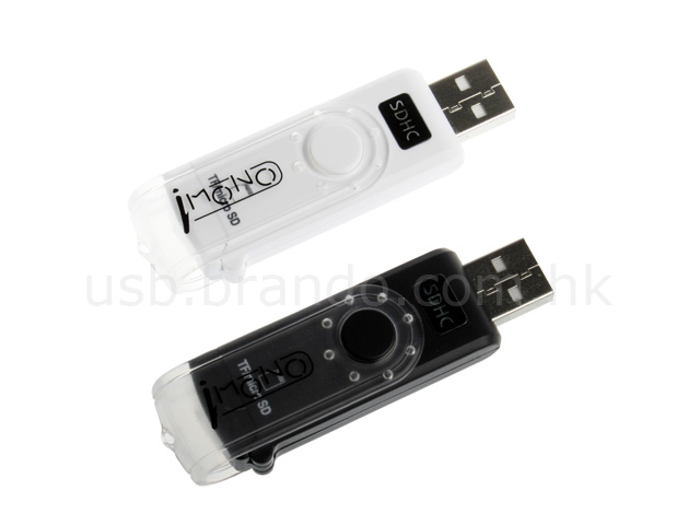 iMONO SD/MMC + miniSD + microSD/T-Flash Card Reader
