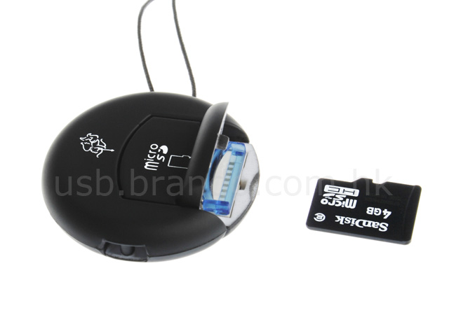 USB  Mini Cookie Micro SD / T-Flash Card Reader