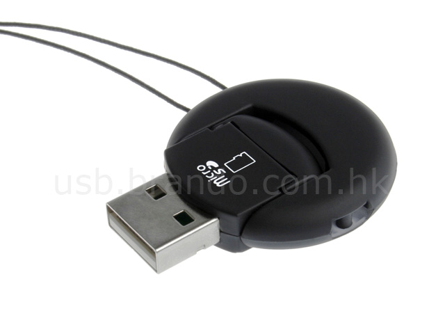 USB  Mini Cookie Micro SD / T-Flash Card Reader