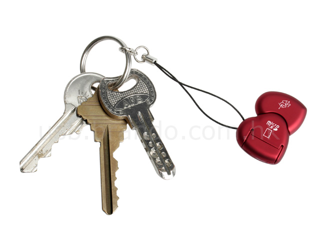 USB Heart-to-Heart Micro SD T-Flash Card Reader