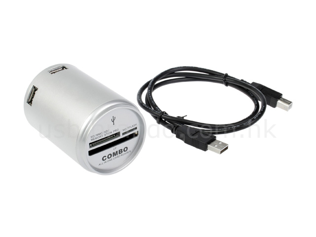 Canned Shape Card Reader + 3-port Hub Combo II