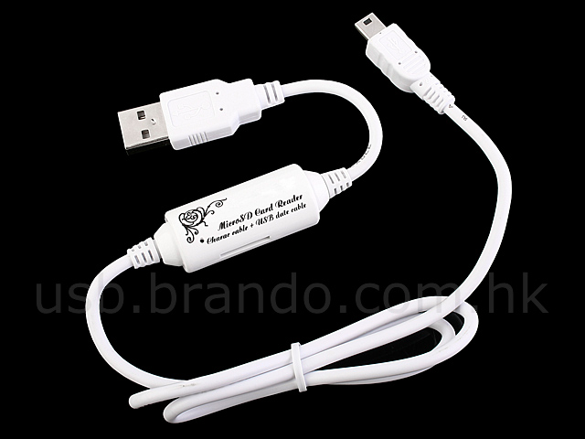 2-in-1 Micro SD(HC)/T-Flash Card Reader Cable