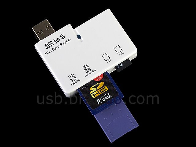 USB Mini Card Reader Combo