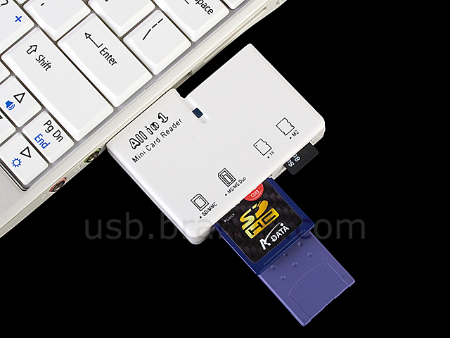 USB Mini Card Reader Combo