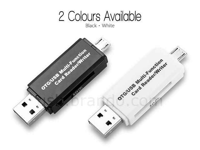 microUSB 2-in-1 OTG SD/micro SD Card Reader