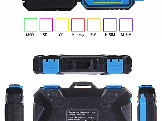 USB 3.0 Card Reader + 22 in 1 Memory Card Tough Case