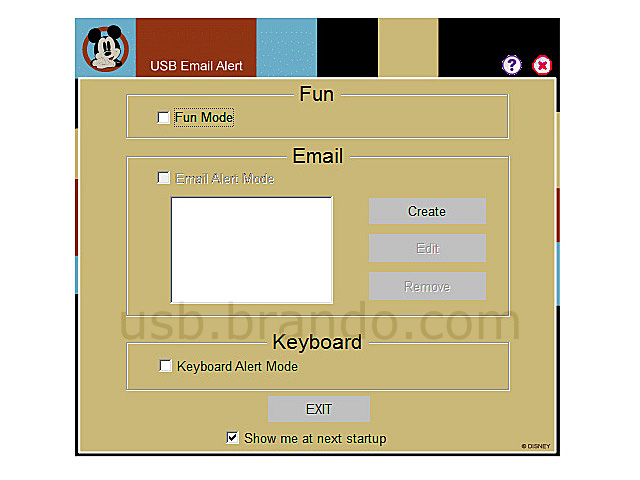 Disney Mickey USB Email Alert