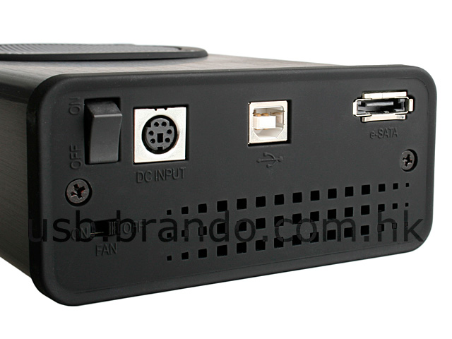 3.5" HDD Enclosure with  LCD display (USB + eSATA)