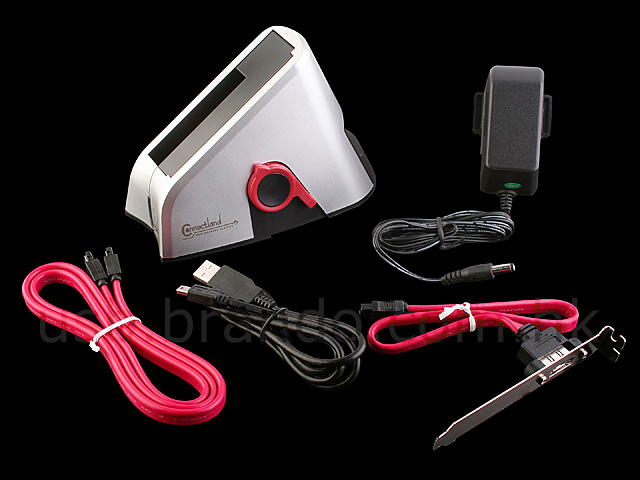 Connectland SATA HDD Dock with One Touch Backup (USB + eSATA)