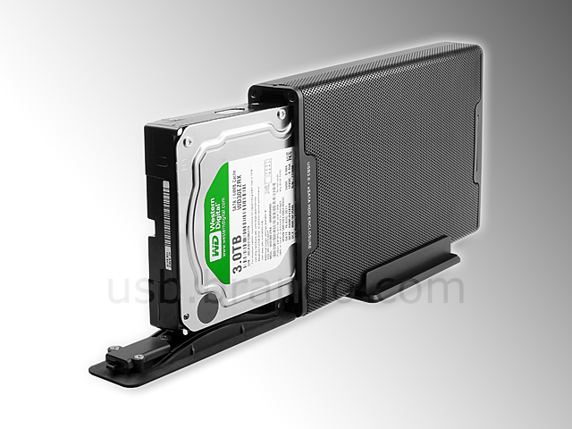 Tool-Less USB 3.0 3.5 SATA HDD Enclosure (USB 3.0 + eSATA)