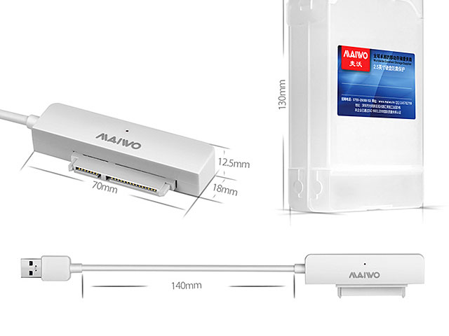 USB 3.0 Dual 2.5" SATA HDD Enclosure