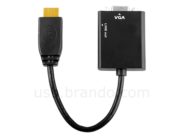 HDMI Male to VGA + Audio Output Cable