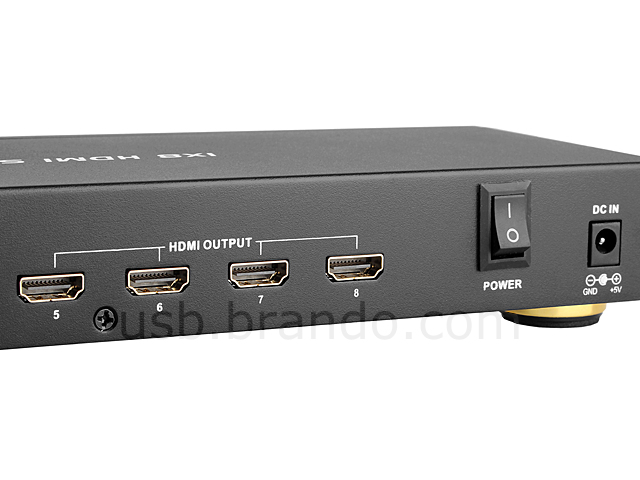 1 in 8 out HDMI Splitter