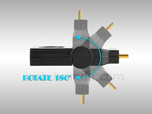 Micro HDMI Male to HDMI Female Adapter (180°)