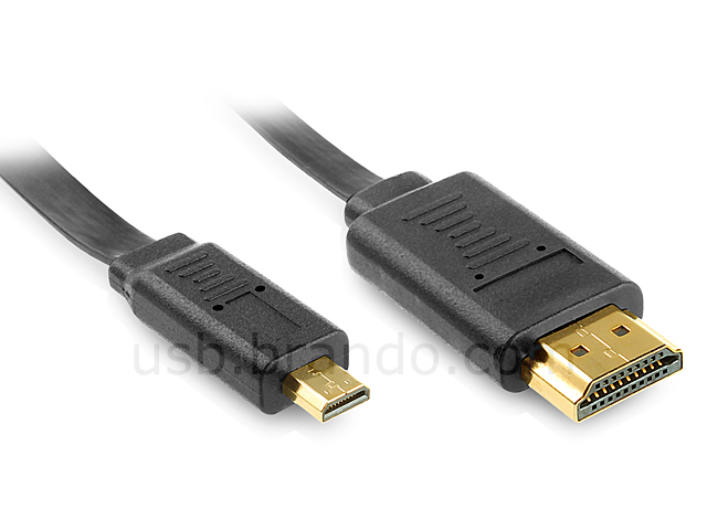 micro HDMI Male to HDMI Male Retractable Cable