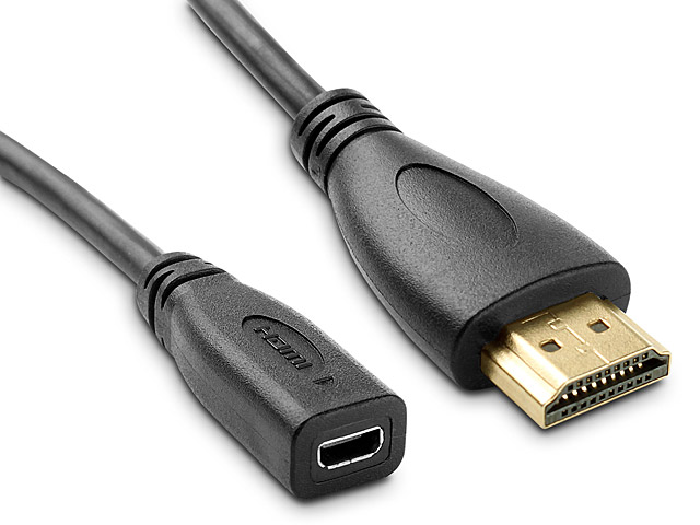 Stoop Human dramatisk Micro HDMI Female to HDMI Male Cable