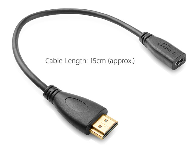 Micro HDMI Female to HDMI Male Cable