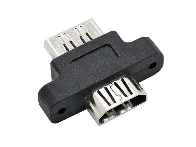 HDMI type A cable connector, male, screw-on