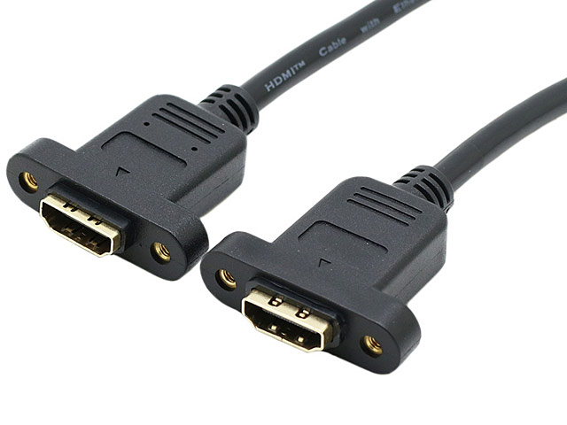 HDMI Female to HDMI Female Cable with Screw Hole (30cm)