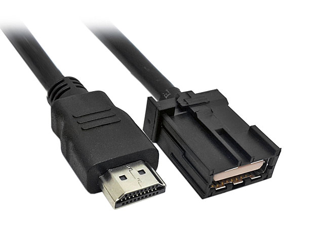 HDMI type A cable connector, male, screw-on