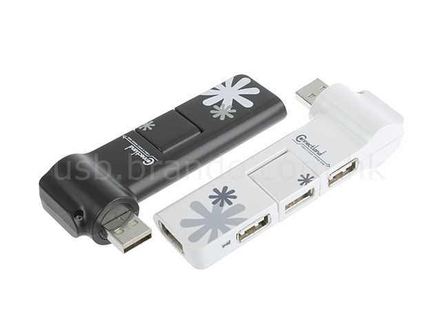 USB 180° x 180° 4 Ports Hub