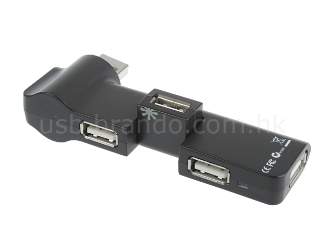 USB 180° x 180° 4 Ports Hub
