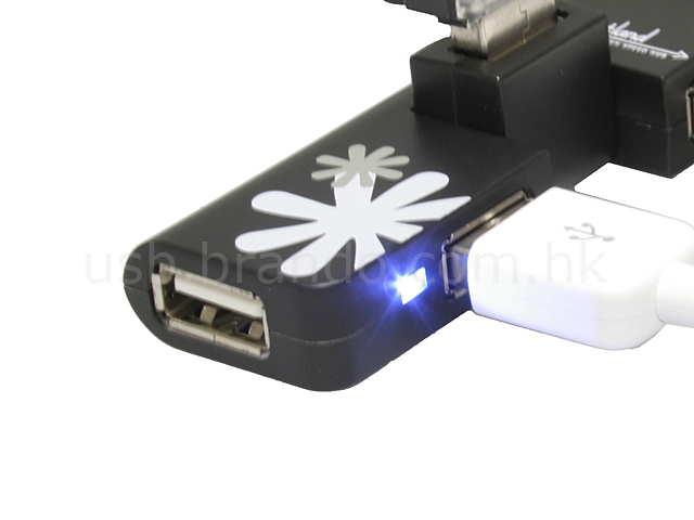 USB 180° x 180° 4 Ports Hub