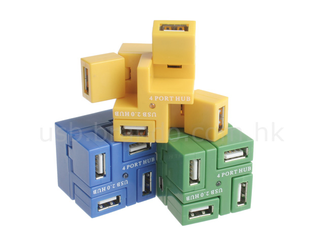 4-Port USB Cubic Hub