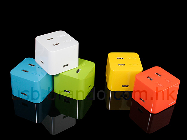fup Udfør Stige USB Cube Hub with On/Off Switches
