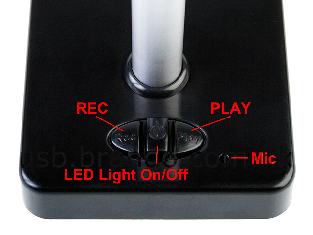 USB Traffic Light 4-Port Hub with Voice Recording