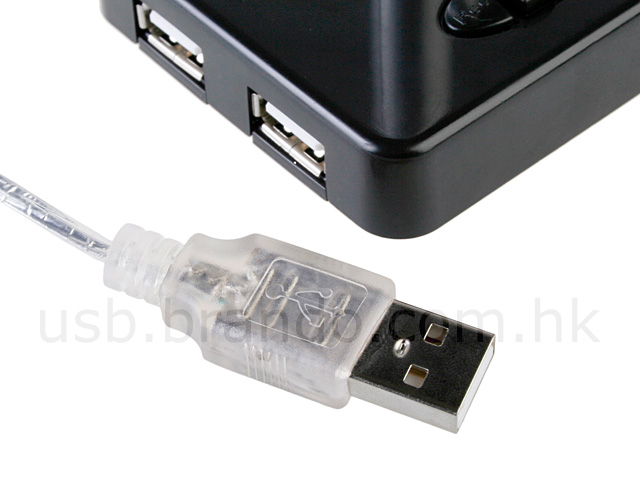 USB Traffic Light 4-Port Hub with Voice Recording