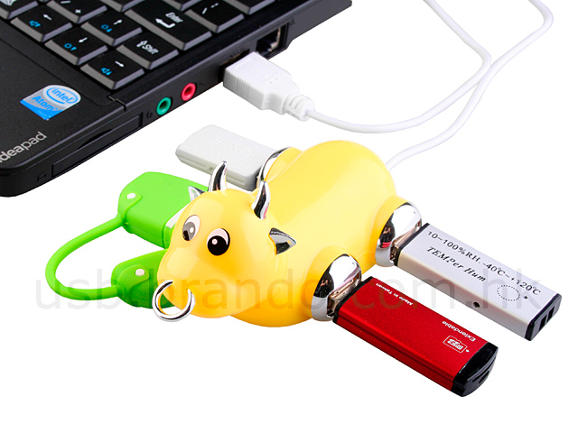 USB Moo Bull 4-Port Hub