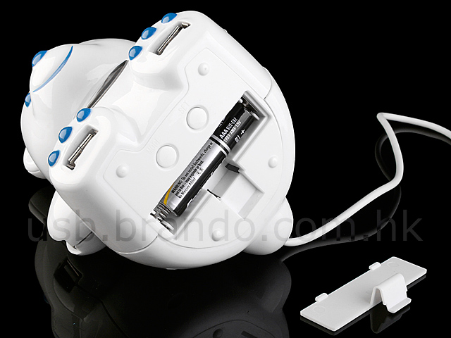 USB Bear 4-Port Hub + Alarm Clock