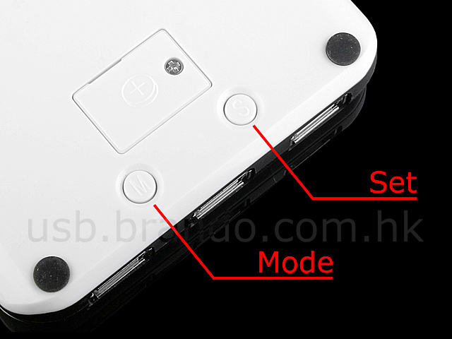 USB 3-Port Hub + Clock