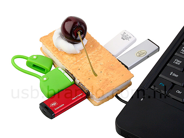 USB Cherry Biscuit 4-Port Hub