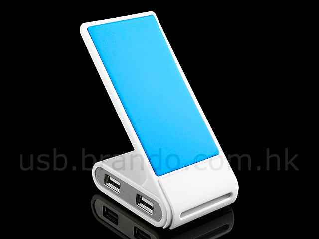 USB 4-Port Hub with Non-Slip Holder