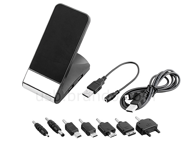 Non-slip Holder With 4-Port USB Hub + Charger