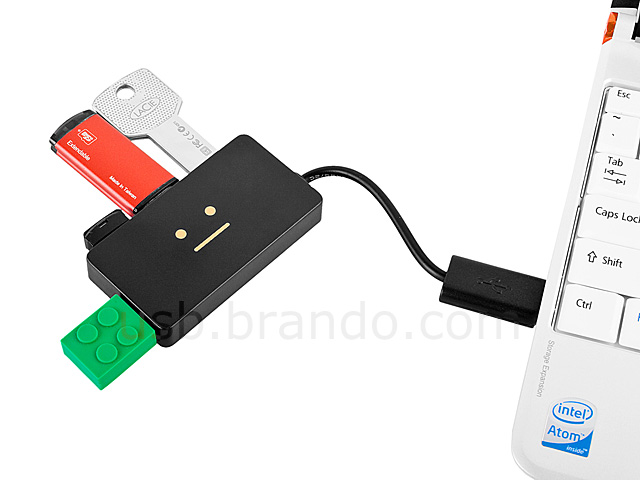 USB Smiling Face 4-Port Hub