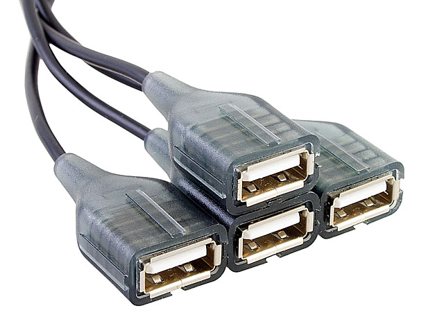 USB Endlap 4-Port Hub Cable