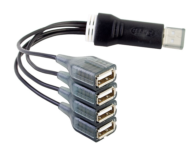 USB Endlap 4-Port Hub Cable