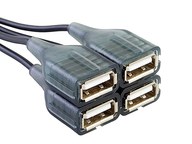 USB Endlap 4-Port Hub Cable