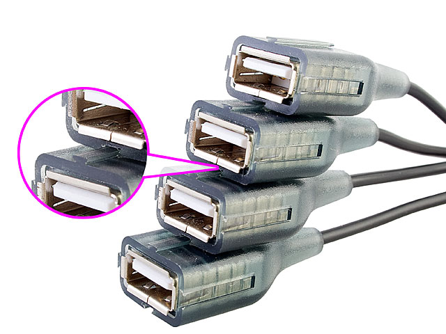 USB Endlap 4-Port Hub Cable