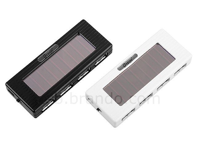 USB Solar Charging 4-Port Hub with Torch