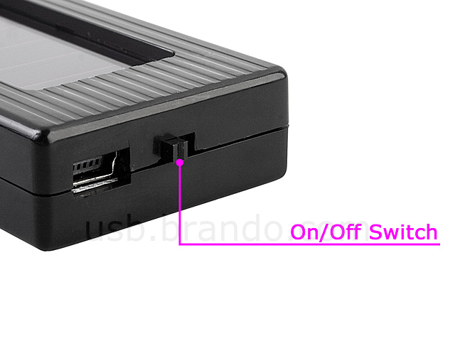 USB Solar Charging 4-Port Hub with Torch